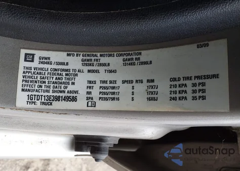 2009 GMC Canyon Sle2 from USA, damaged, VIN 1GTDT13E398149586